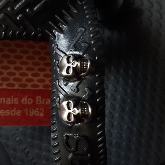 Havaianas Top Black Kids Size 33-34 Studded - SOLD ELSEWHERE - Picture 5 of 8